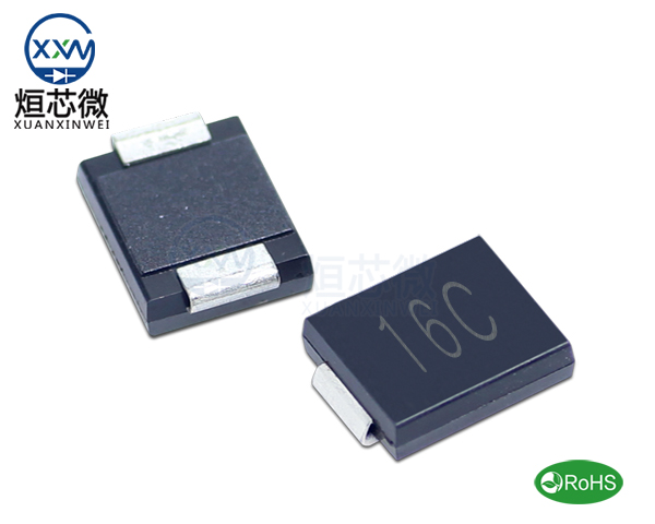 1.5SMC16CA參數(shù),TVS二極管1.5SMC16CA瞬態(tài)抑制二極管